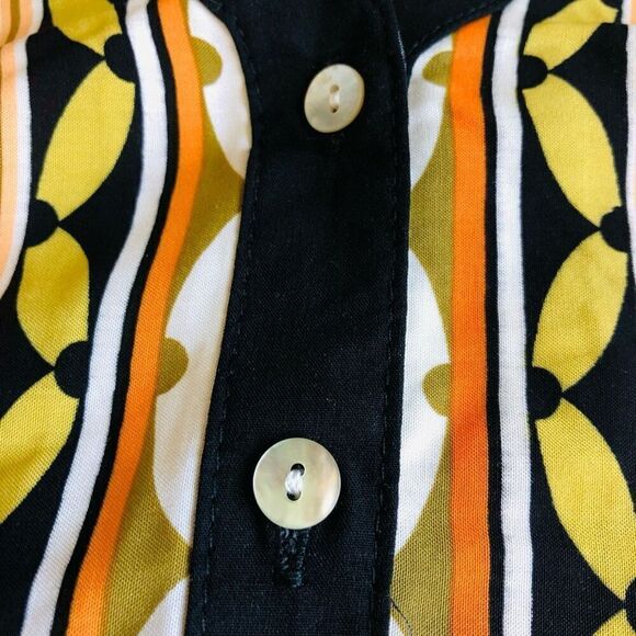 NWOT Ruby Road Palm Leaves Tie Front Blouse - Picture 9 of 16